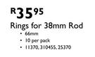 Rings For 38mm Rod