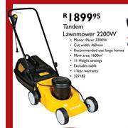 Tandem discount lawnmower makro