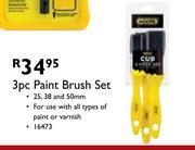 3pc Paint Brush Set