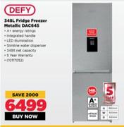 Defy 348L Fridge Freezer Metallic DAC645