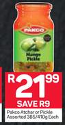 Pakco Atchar Or Pickle-385/410g-Each
