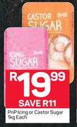 PnP Icing Or Castor Sugar-1kg Each