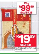 Spekko Long Grain Parboiled Rice-2Kg
