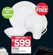 Russell Hobbs 16 Piece White Urban Dinner Set
