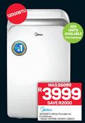 Media 12000 BTU White Portable Air Conditioner MPPDB-12HRN1-QB6G1