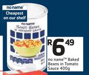 No Name Baked Beans In Tomato Sauce-400g