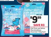 PnP Pink & White Marshmallows Assorted-150g Each