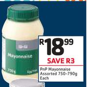 PnP Mayonnaise Assorted-750-790g Each