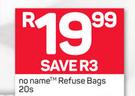 No Name Refuse Bags-20s Pack