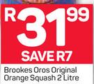 Brookes Oros Original Orange Squash-2Ltr