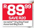 No Name Dry Dog Food Assorted-8Kg Each