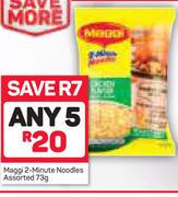 Maggi2-Minute Noodles Assorted-5X73g