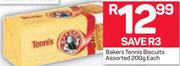 Bakers Tennis Biscuits Assorted-200g Each