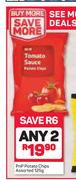 PnP Potato Chips Assorted-2 x 125g