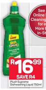 Plush Supreme Dishwashing Liquid-750ml