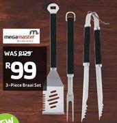 Megamaster 3 Piece Braai Set
