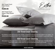 200 Thread Count Fitted Sheets