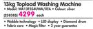 Samsung 13kg Topload Silver Washing Machine WA13FFSS4UWA/XFA