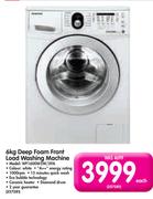 Samsung 6kg Deep Foam Front Load Washing Machine WFT1600WSW/XFA