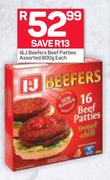 I&J Beefers Beef Patties Assorted-800g Each