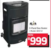 Alva 3-Panel Gas Heater GH312