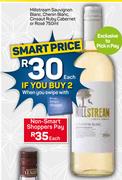 Millstream Sauvignon Blanc, Chenin Blanc, Cinsaut Ruby Cabernet Or Rose-750ml Each