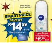 Nivea Roll On Assorted-50ml Each