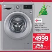 LG 7Kg Silver Titan Front Loader Washing Machine F12U2QN7S.AESQESA