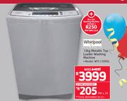 Whirlpool 13Kg Metallic Top Loader Washing Machine WTL1300SL