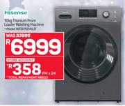 Hisense 10kg Titanium Front Loader Washing Machine WFEH1014VJT