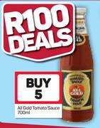 All Gold Tomato Sauce-5x700ml