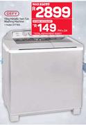 Defy 13kg Metallic Twin Tub Washing Machine DTT165