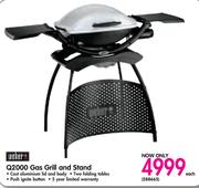Weber Q2000 Gas Grill And Stand-Each