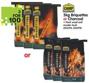 Camp Master 5Kg Briquettes Or Charcoal-3nos
