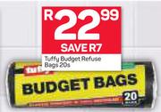 Tuffy Budget Refuse Bags-20's Pack