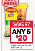 Maggi 2 Minute Noodles Assorted-5 x 73g