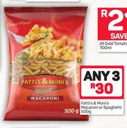 Fatti's & Moni's Macaroni Pr Spaghetti-3 x 500g