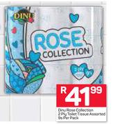 Dinu Rose Collection 2 Ply Toilet Tissue Assorted-9s Per Pack