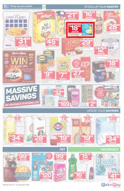 Pick n Pay  Gauteng, Free State, North West, Mpumalanga, Limpopo and Northern Cape : Unbeatable Savings  (14 Jan - 20 Jan 2019), page 3