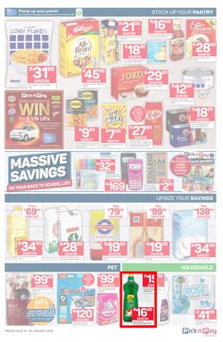Pick n Pay  Gauteng, Free State, North West, Mpumalanga, Limpopo and Northern Cape : Unbeatable Savings  (14 Jan - 20 Jan 2019), page 3