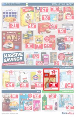 Pick n Pay  Gauteng, Free State, North West, Mpumalanga, Limpopo and Northern Cape : Unbeatable Savings  (14 Jan - 20 Jan 2019), page 3
