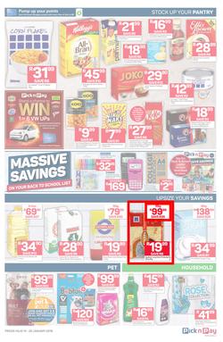 Pick n Pay  Gauteng, Free State, North West, Mpumalanga, Limpopo and Northern Cape : Unbeatable Savings  (14 Jan - 20 Jan 2019), page 3
