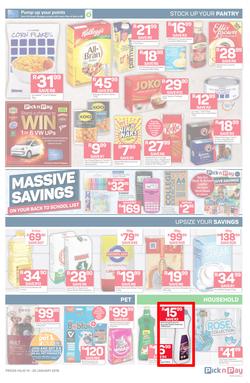 Pick n Pay  Gauteng, Free State, North West, Mpumalanga, Limpopo and Northern Cape : Unbeatable Savings  (14 Jan - 20 Jan 2019), page 3