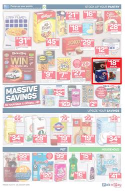 Pick n Pay  Gauteng, Free State, North West, Mpumalanga, Limpopo and Northern Cape : Unbeatable Savings  (14 Jan - 20 Jan 2019), page 3