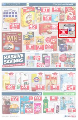 Pick n Pay  Gauteng, Free State, North West, Mpumalanga, Limpopo and Northern Cape : Unbeatable Savings  (14 Jan - 20 Jan 2019), page 3