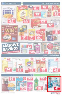 Pick n Pay  Gauteng, Free State, North West, Mpumalanga, Limpopo and Northern Cape : Unbeatable Savings  (14 Jan - 20 Jan 2019), page 3