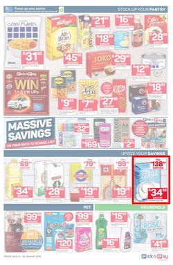 Pick n Pay  Gauteng, Free State, North West, Mpumalanga, Limpopo and Northern Cape : Unbeatable Savings  (14 Jan - 20 Jan 2019), page 3
