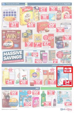 Pick n Pay  Gauteng, Free State, North West, Mpumalanga, Limpopo and Northern Cape : Unbeatable Savings  (14 Jan - 20 Jan 2019), page 3