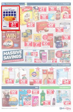 Pick n Pay  Gauteng, Free State, North West, Mpumalanga, Limpopo and Northern Cape : Unbeatable Savings  (14 Jan - 20 Jan 2019), page 3