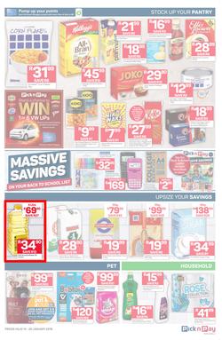 Pick n Pay  Gauteng, Free State, North West, Mpumalanga, Limpopo and Northern Cape : Unbeatable Savings  (14 Jan - 20 Jan 2019), page 3